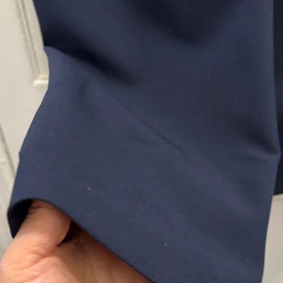 Veronica Beard Navy Trousers with Gold Buttons - Picture 7 of 13